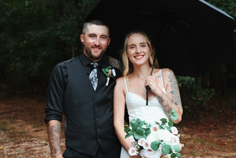 Jamie and Kelley LaBolt on their wedding day