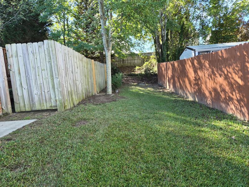 Side yard after seasonal cleanup by Good Life Landscapes
